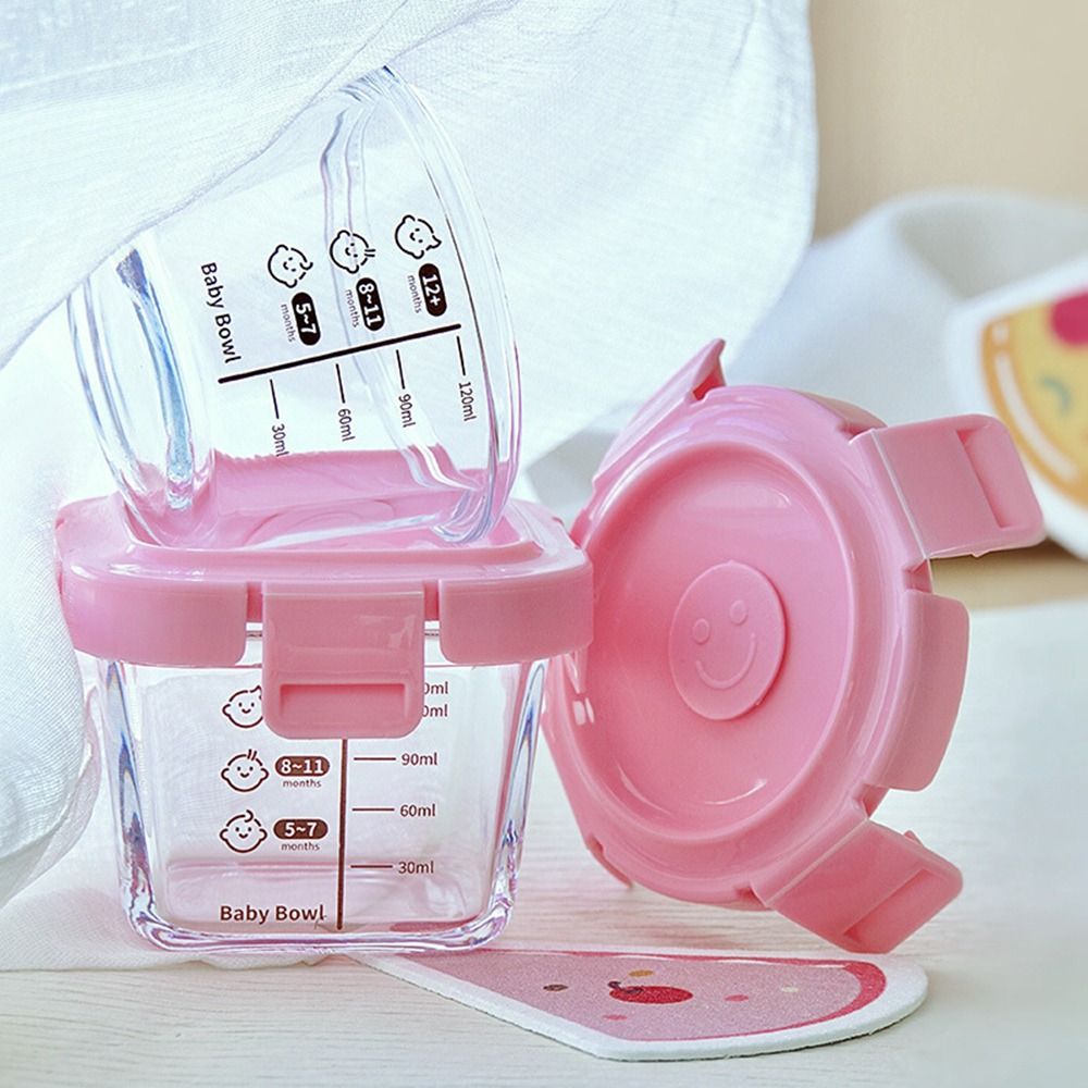 Glass Food Storage Box New 170 - Baby Food Jars With Lids ulasan dan harga