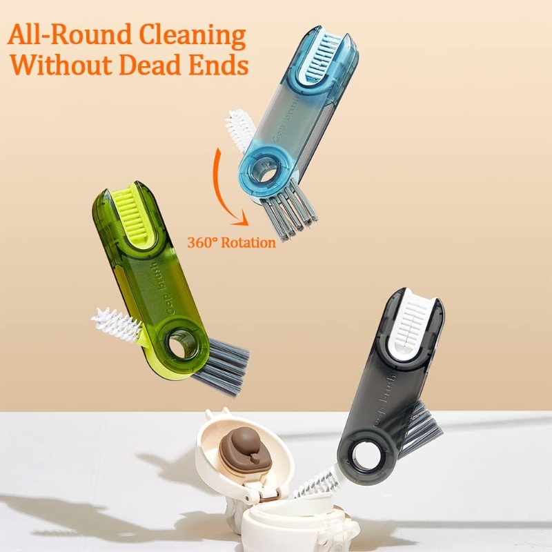 3Pcs 3 in 1 Mini Cup Lid Clean - Baby Food Jars With Lids ulasan dan harga