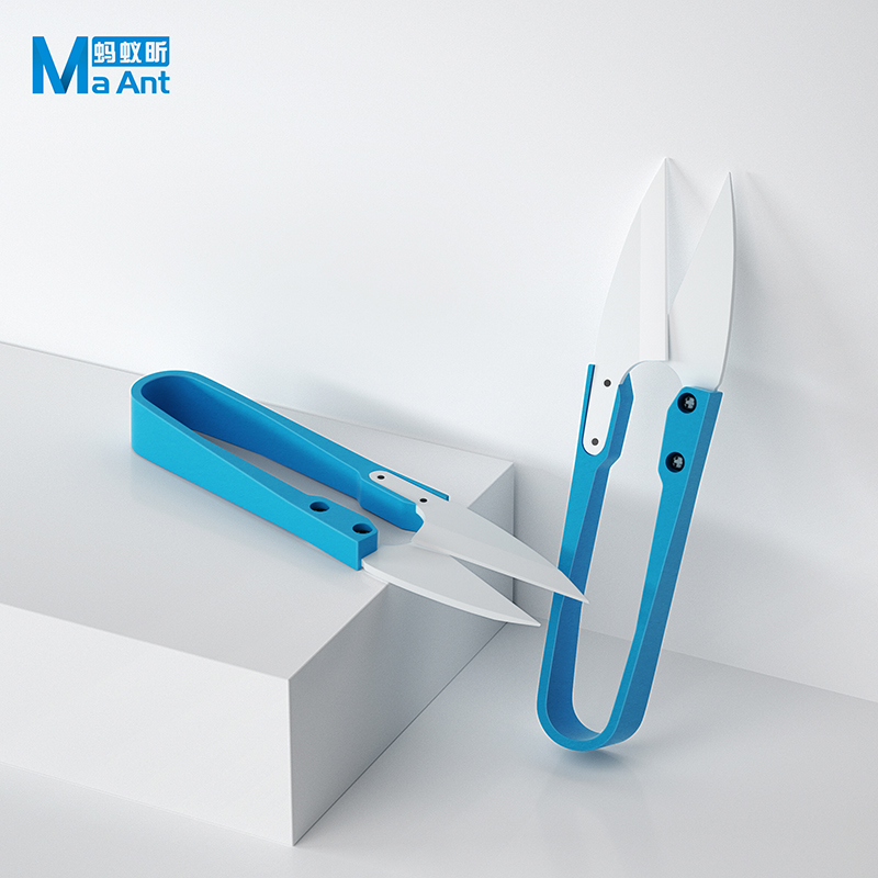 MaAnt Insulated Blue Ceramic U - Baby Food Scissors ulasan dan harga