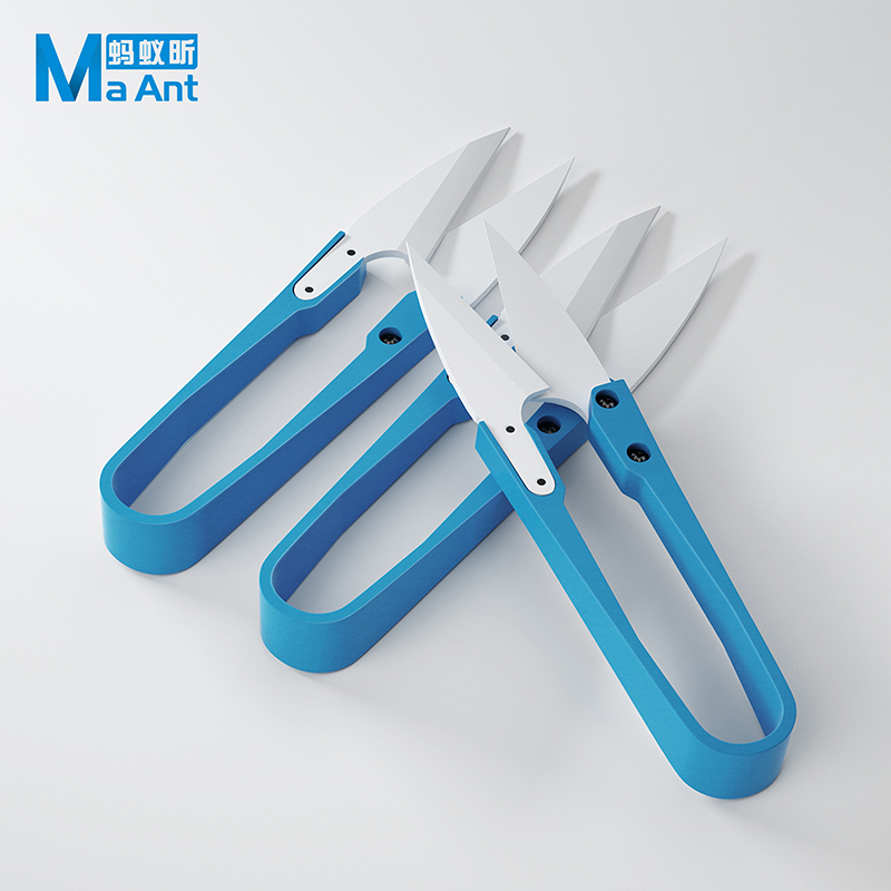MaAnt Insulated Blue Ceramic U - Baby Food Scissors ulasan dan harga