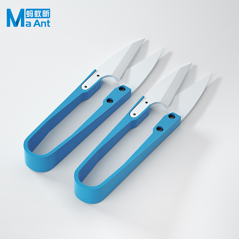 MaAnt Insulated Blue Ceramic U - Baby Food Scissors ulasan dan harga