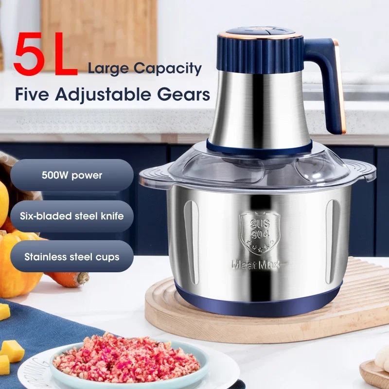 5L Electric Meat Grinder Large - Baby Food Vegetables ulasan dan harga
